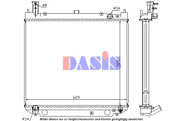 AKS DASIS Radiaator,mootorijahutus 210028N